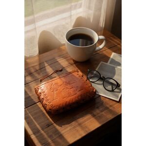 Vintage Tooled Costa Rica Coin Purse Pouch Small  Souvenir